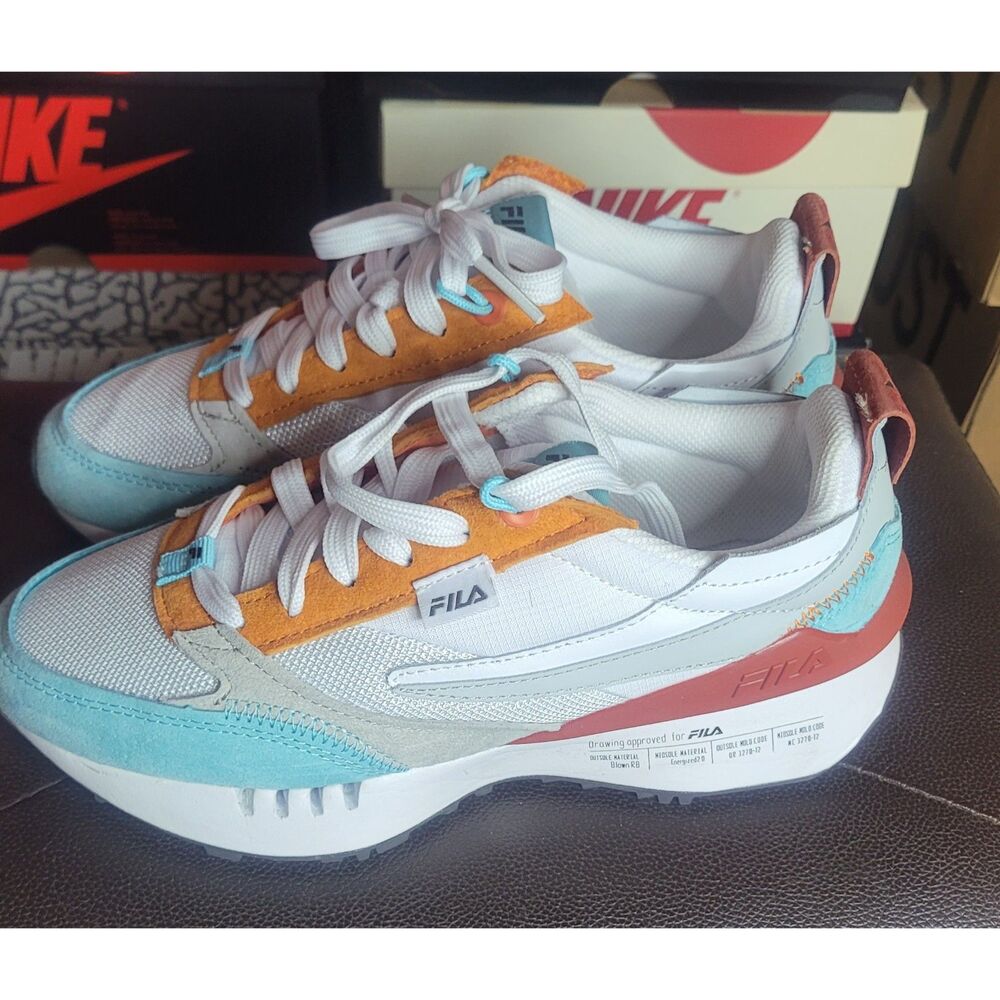 FILA Renno N Generation Women's Size 7 White Angel Blue Sneakers P0016961 NWB